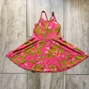 The Children's Place Pink Tropical Flamingo Sundress